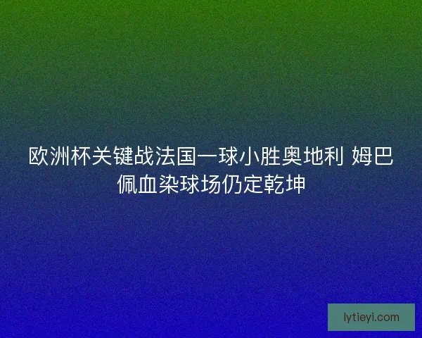 欧洲杯关键战法国一球小胜奥地利 姆巴佩血染球场仍定乾坤 欧洲杯关键战法国一球小胜奥地利 姆巴佩血染球场仍定乾坤